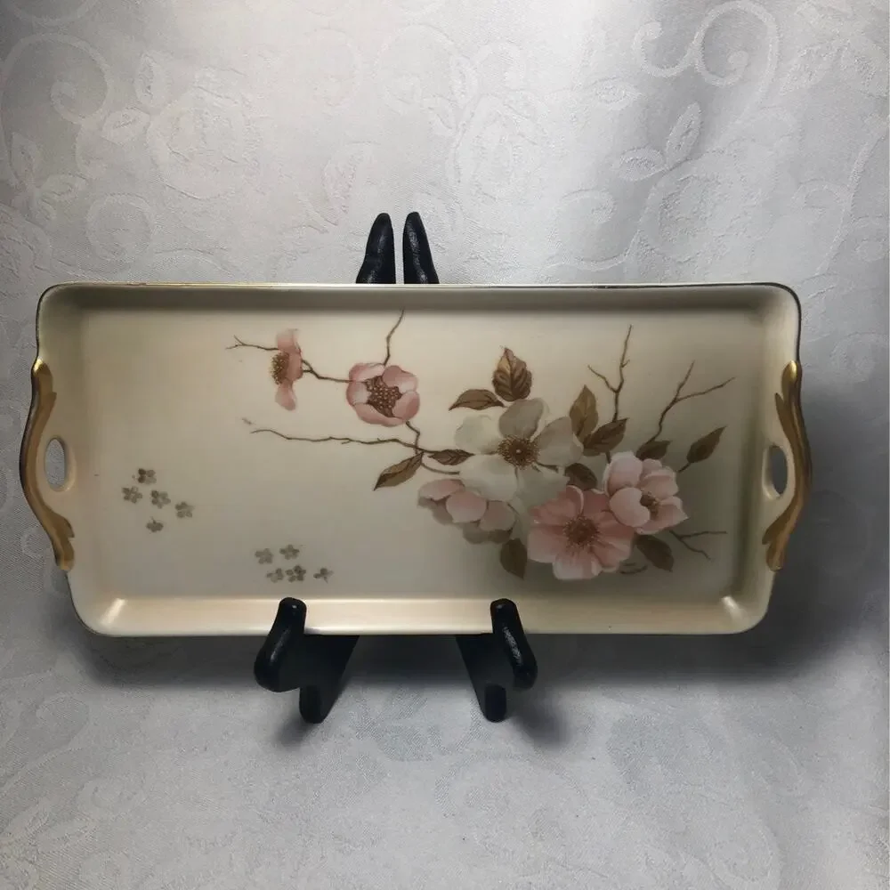 Vintage Victorian Garden Tray for Hummelwerk Japan Porcelain